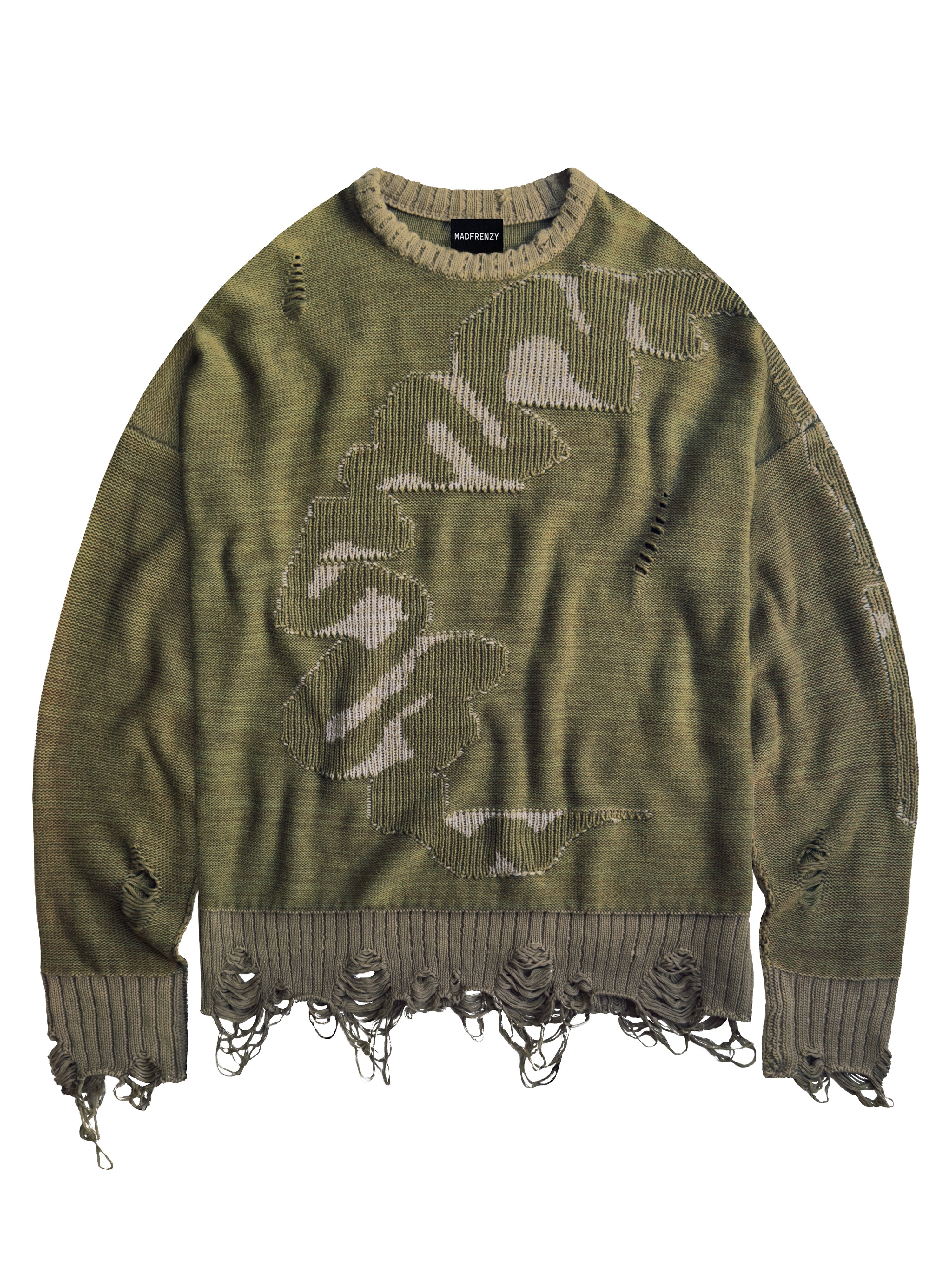 CORTEX Grunge Sweater [khaki] – MADFRENZY