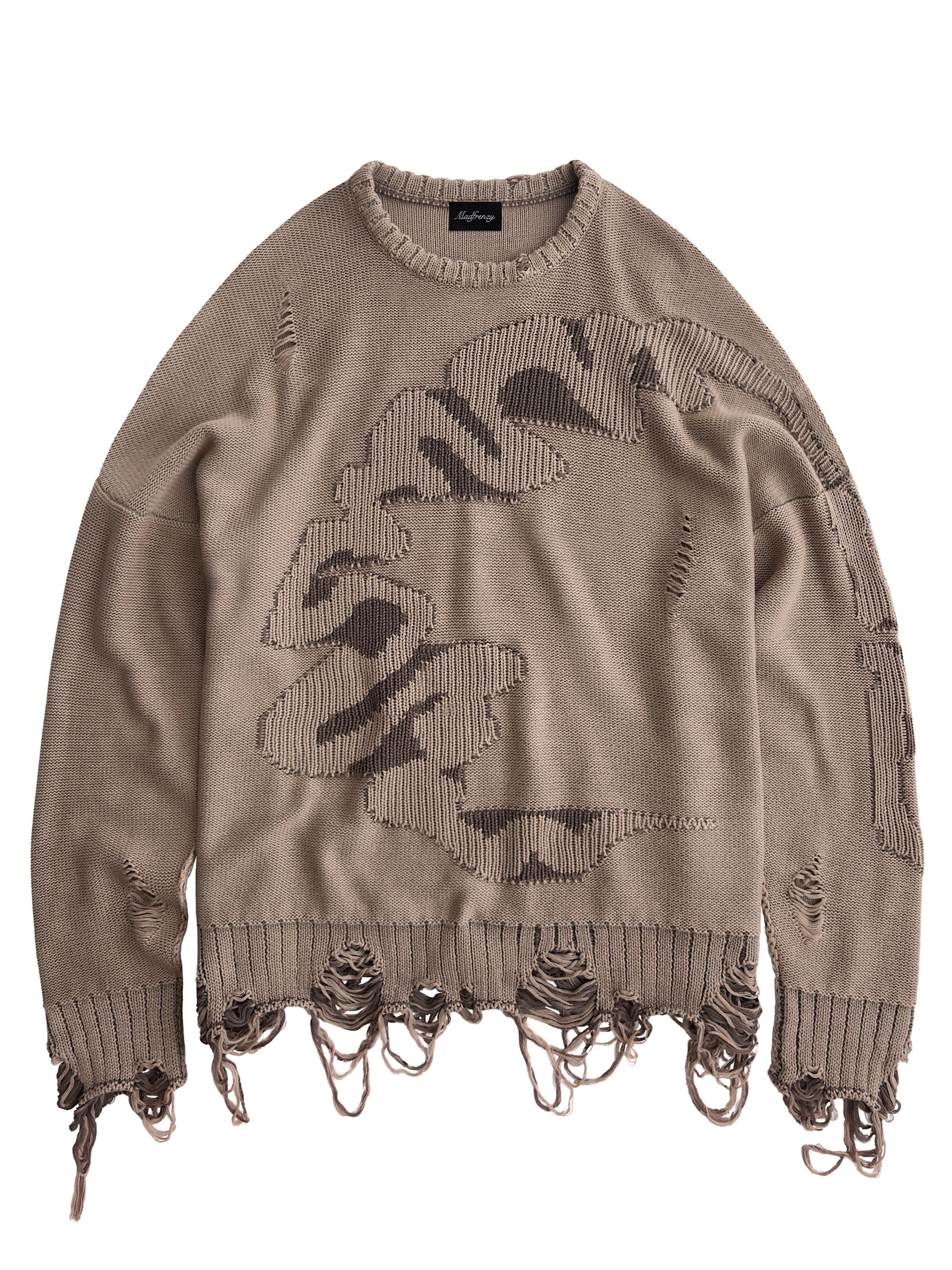 CORTEX Grunge Sweater [sand] – MADFRENZY
