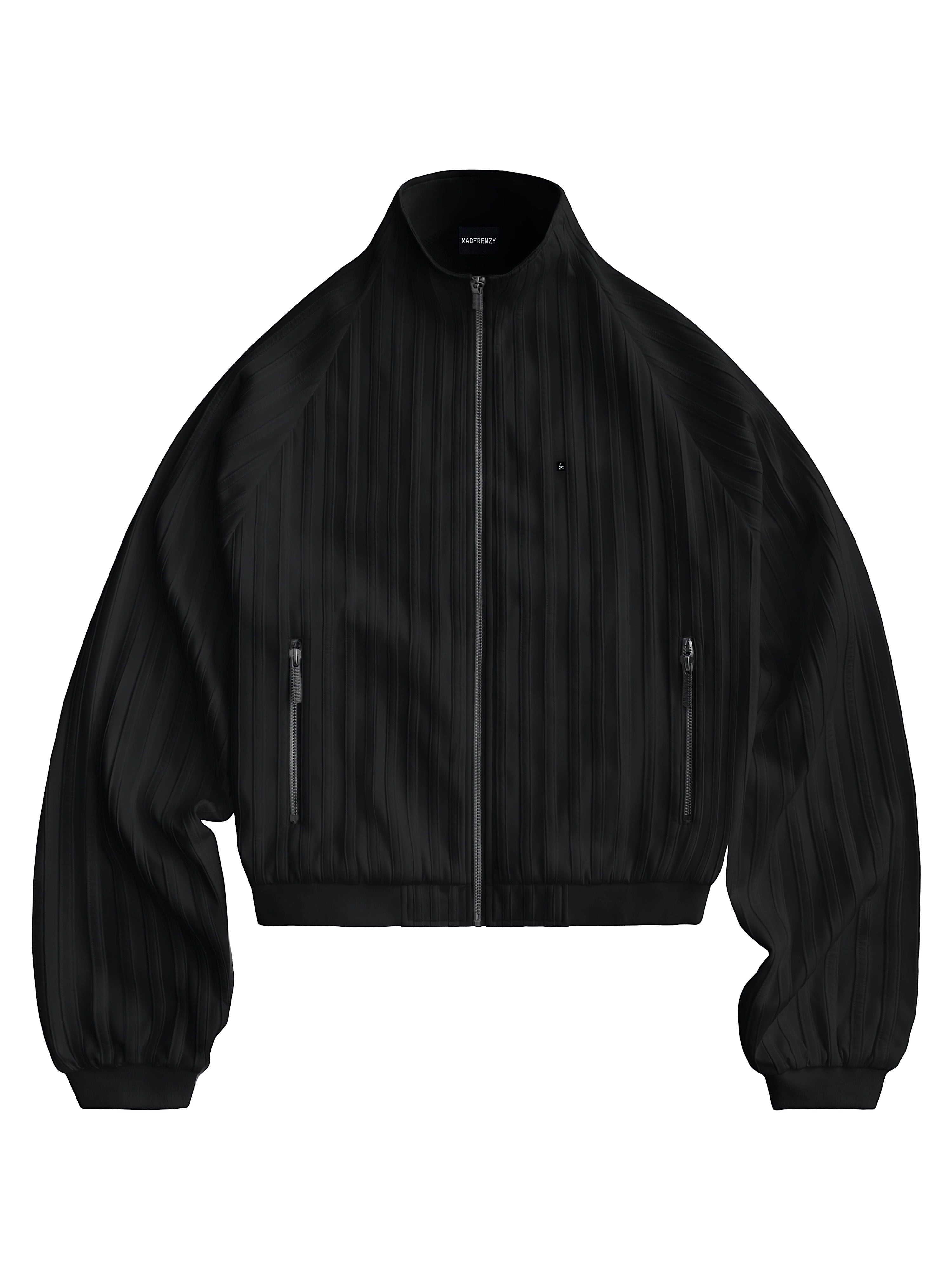 STRIPED Track Jacket [black]
