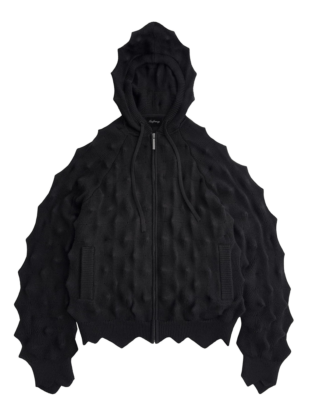 SPIKED Zip-Up Hoodie [black]