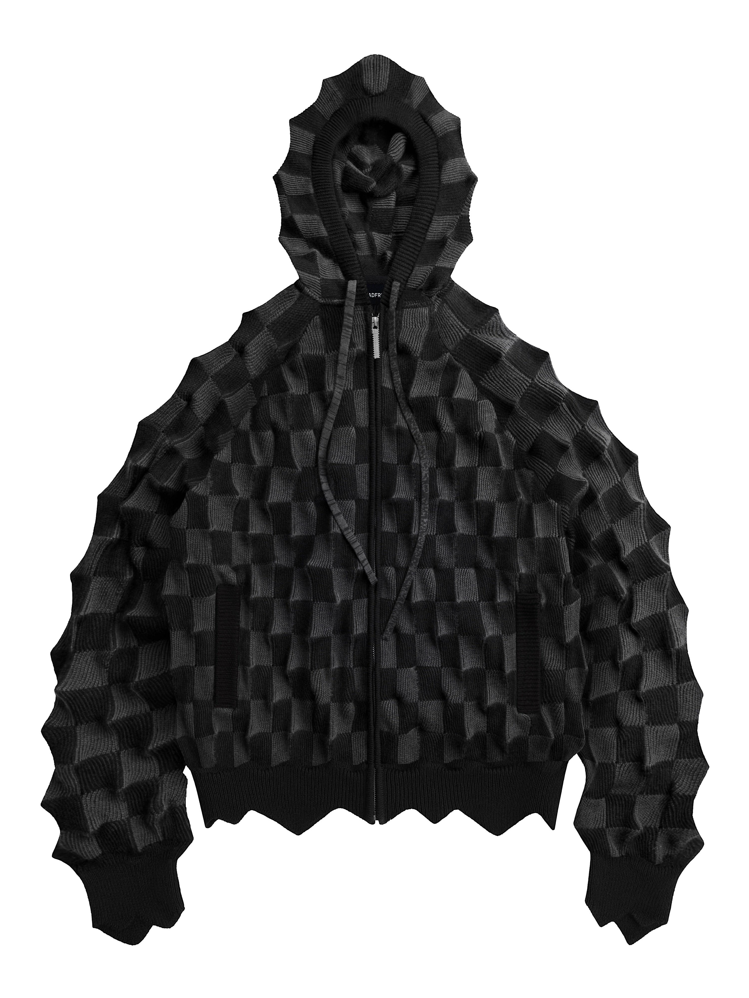 www　【MADFRENZY】SPIKED ZIP-UP HOODIE SPIKED Zip-Up Hoodie [сhess] – MADFRENZY